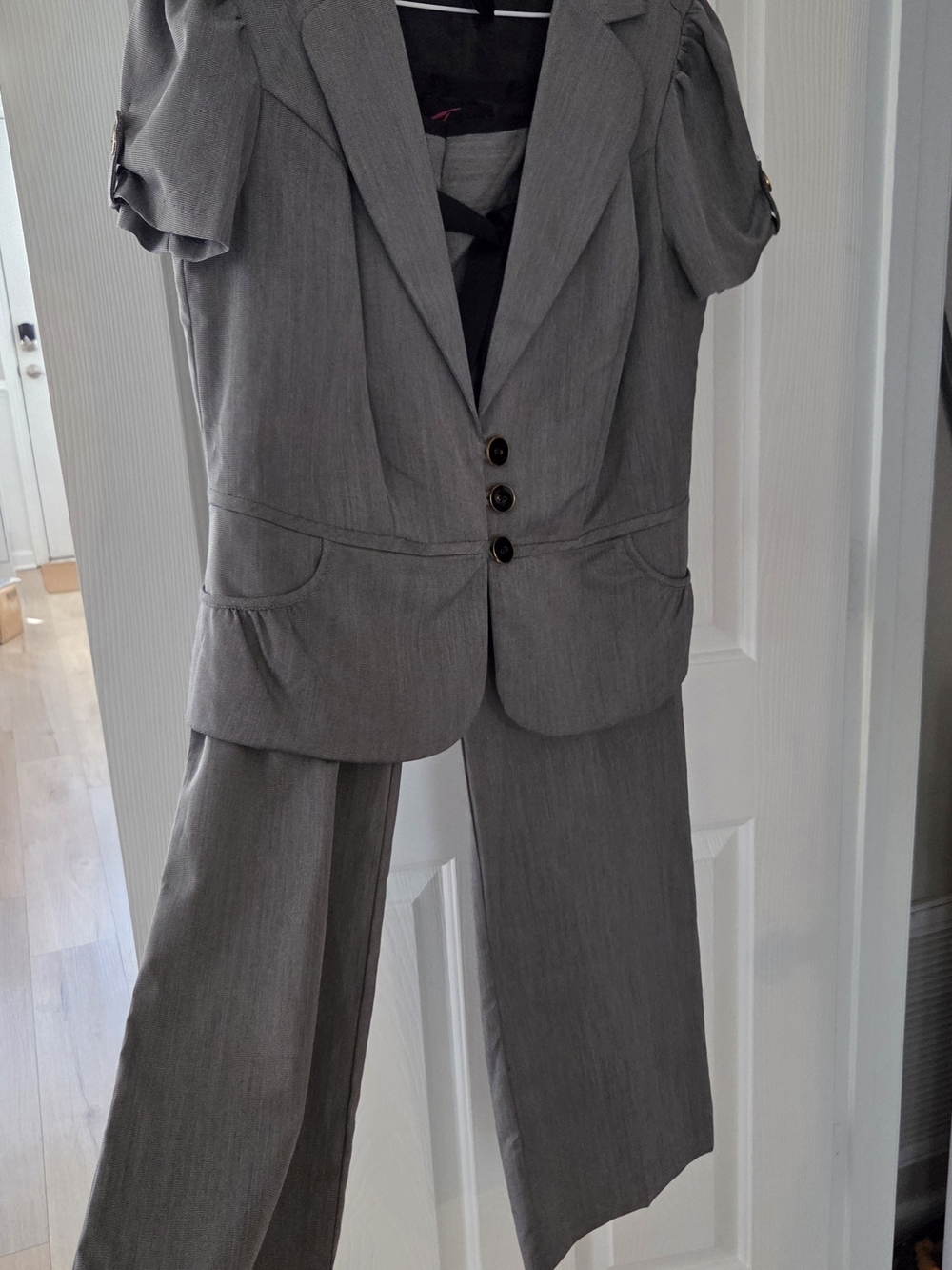 torrid Gray Short-Sleeve Blazer with Matching Pants